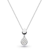 Coast Pebble Pavé CZ Necklace , Sterling Silver