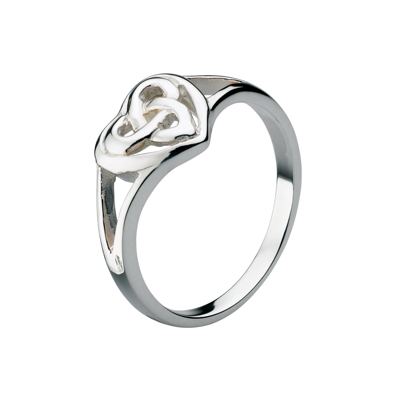 Heritage Celtic Heart Ring, Sterling Silver