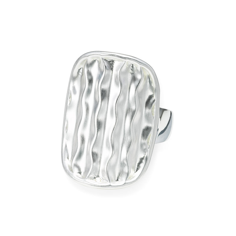 Desert Wave Saddle Ring, Sterling Silver