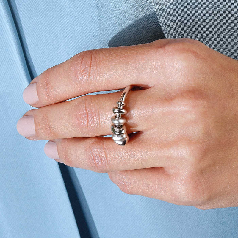 Coast Tumble Sandblast Ring, Sterling Silver