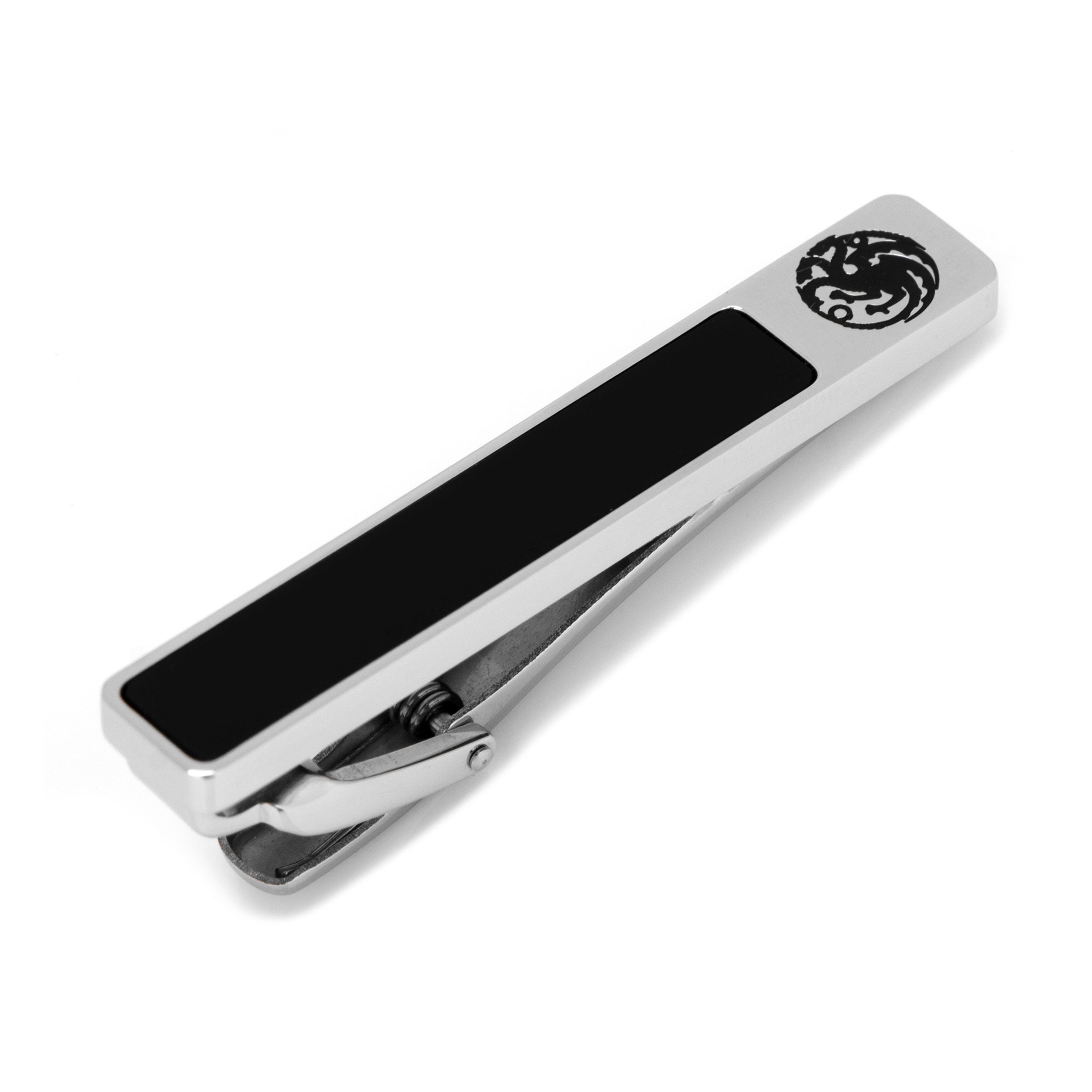 onyx tie clip