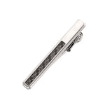 Tie Bar with Carbon Fiber Inlay, Stainless Steel