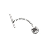 Tie Pin with Carbon Fiber Inlay, Stainless Steel