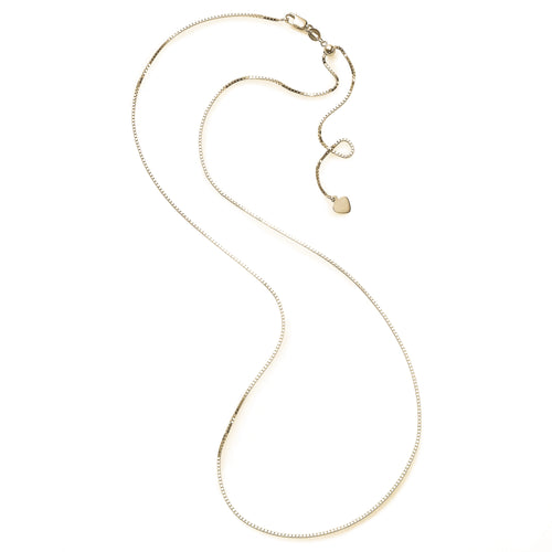 Adjustable Chain, 14K Yellow Gold, 24 Inches at Longest