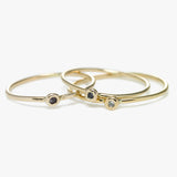 Midi-Ring with Ruby, 14K Yellow Gold