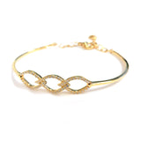 Marquise Link Diamond Bracelet, 14K Yellow Gold