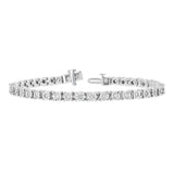 Four Prong Diamond Tennis Bracelet, 2 Carats, 14K White Gold