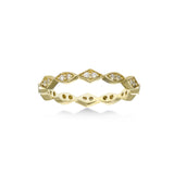 Pavé Diamond Stacking Band, 14K Yellow Gold