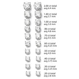 Black Diamond Stud Earrings, 5 MM, 1.00 Carats, 14K Yellow Gold