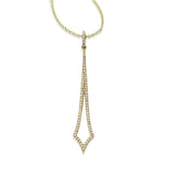 Dramatic Pavé Diamond Pendant, 14K Yellow Gold
