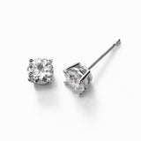 Diamond Stud Earrings, .70 Carat total, H/I-SI2, 14K White Gold
