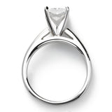 Classic Princess Cut Engagement Ring, 1.25 Carat, 14K White Gold