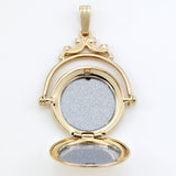 Victorian Spinning Style Locket, 14 Karat Yellow Gold