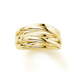 Bold Gold Strand Ring, 14K Yellow Gold