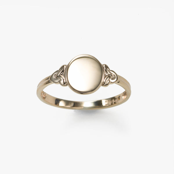 Child's Signet Ring, Size 5, 14K Yellow Gold – EFG Designs