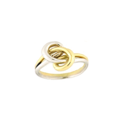 Two Tone Knot Ring, 18 Karat Gold Gold Jewelry Stores Long