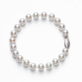 Saltwater Cultured Pearls, 7.5-8 MM Bracelet, 7.50 Inches, 14K Yellow Gold