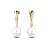 Freshwater Cultured Pearl Drop Earrings, 14K Yellow Gold