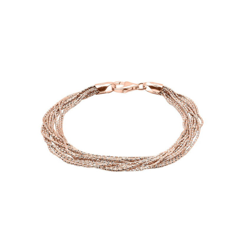 Multi-Strand Magic Bracelet, Sterling with 18K Rose Gold Plating