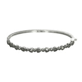 Marcasite Bangle Bracelet, Sterling Silver