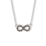 Reversible Figure Eight Design Necklace, Sterling Silver