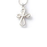 Matte Finish Cross, Half Inch Wide, Sterling Silver