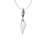 Large Flourish Pendant, Sterling Silver