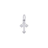 Botonny Cross Charm, Sterling Silver