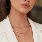 Sapphire Marquise Shape Necklace, 17.50 Inches, 18K Yellow Gold